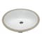 Eago EAGO BC224 White Ceramic 18"x15" Undermount Oval Bathroom Sink BC224 - alternate 6